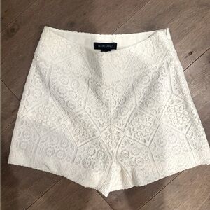 Marciano White High Waist Dress Shorts